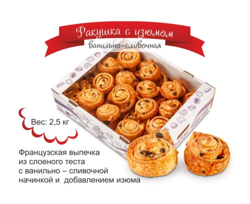 Ракушка с изюмом